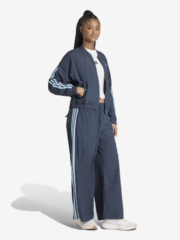 mėlyna ADIDAS SPORTSWEAR „Baggy“ Sportinės kelnės 'Essentials': priekis
