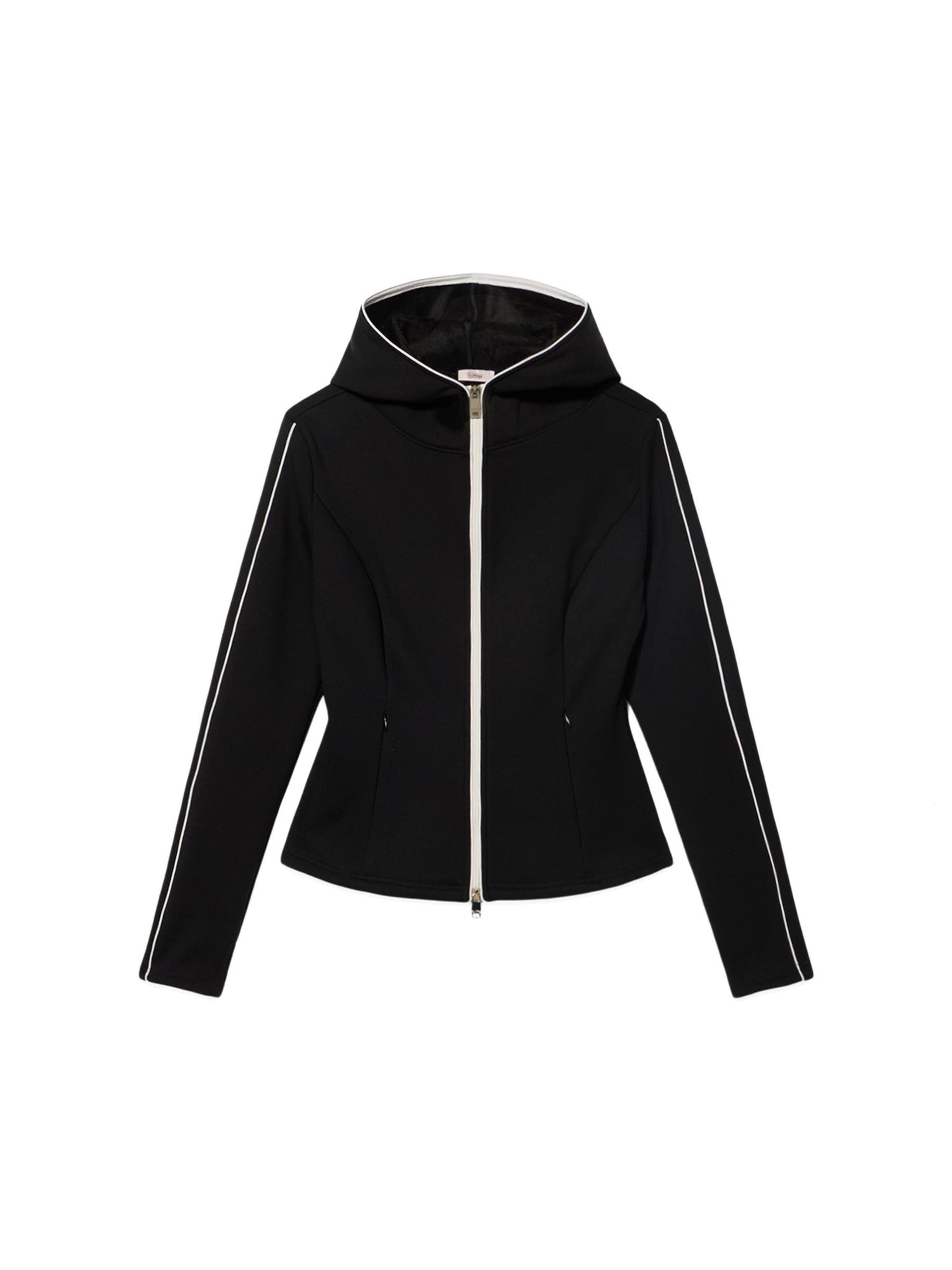 Veste de survêtement oltre en noir : devant