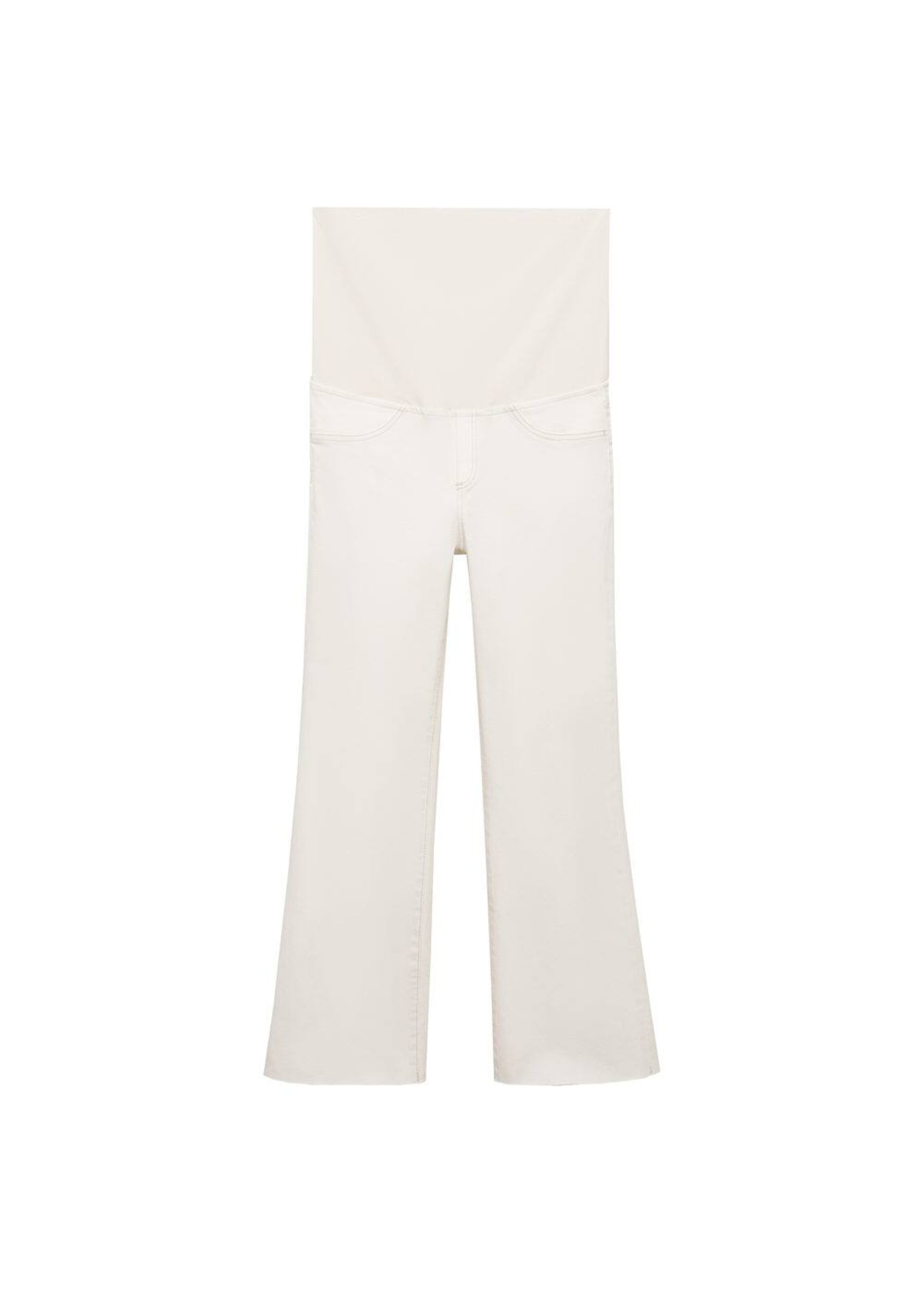 MANGO Bootcut Jeans 'Bootmum' in Weiß: Vorderseite
