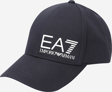 EA7 Emporio Armani Hætte 'TRAIN CORE U CAP LOGO' i sort: forside