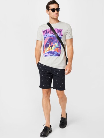 T-Shirt 'Wonderful' Mister Tee en gris