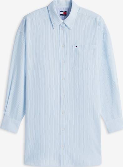 Tommy Jeans Košulja haljina u svijetloplava / bijela, Pregled proizvoda