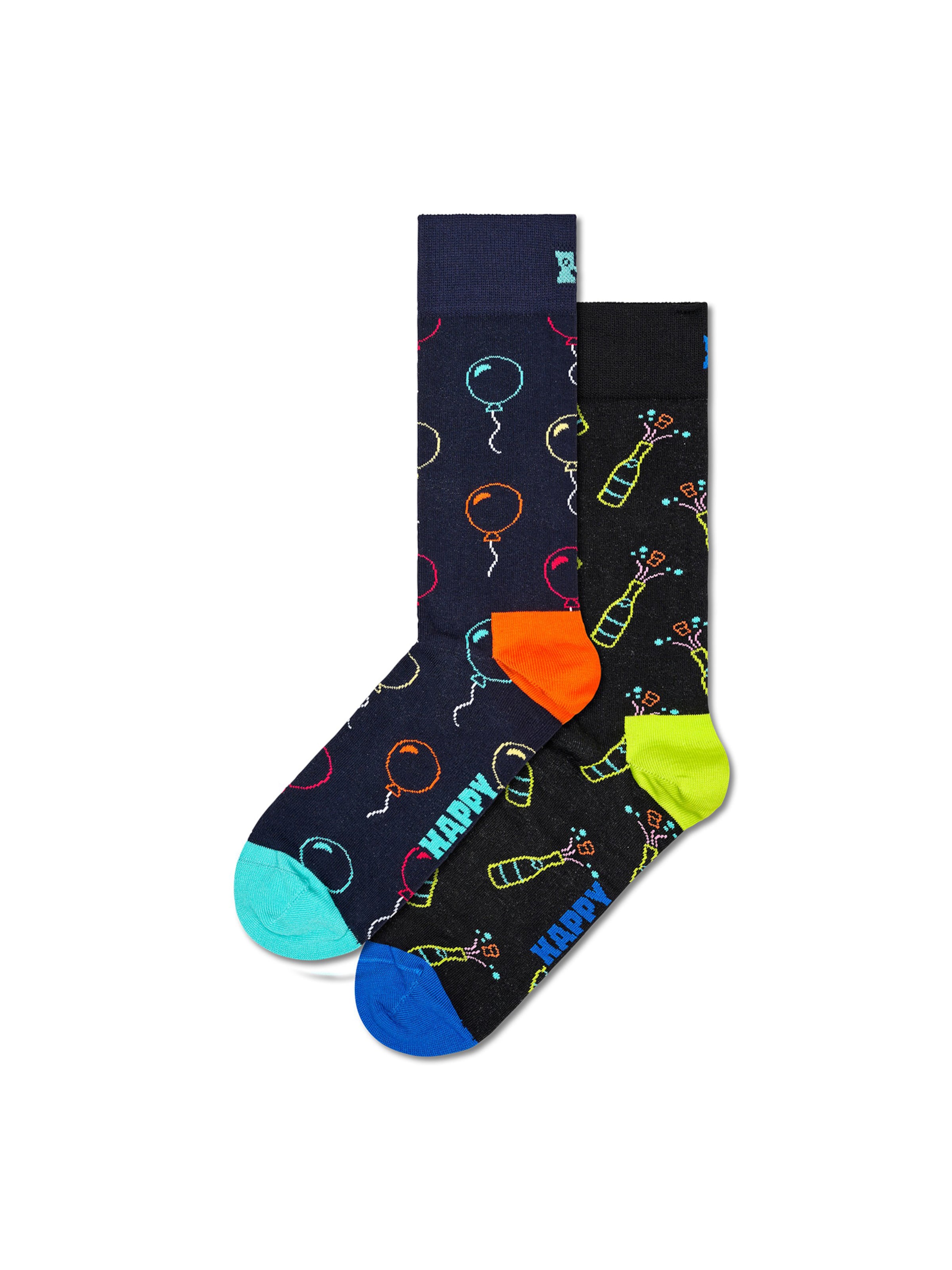 Happy Socks Zokni 'You Did It' - fekete: elől