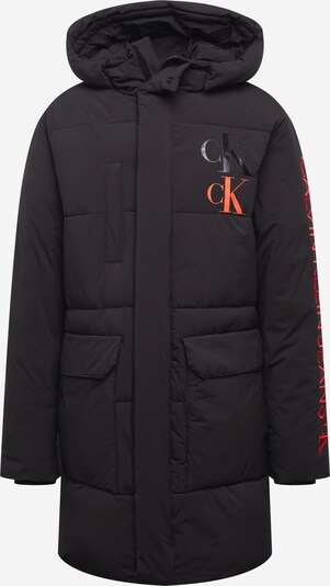 Geacă de primăvară-toamnă Calvin Klein Jeans pe pepene / negru amestecat, Vizualizare produs