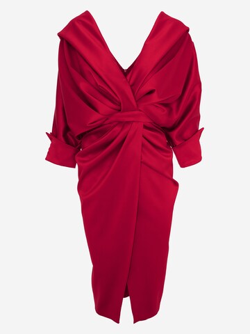 acob a porter Avondjurk in Rood: voorkant