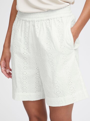Loosefit Pantalon b.young en blanc