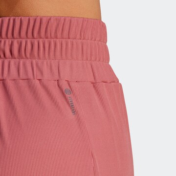 ADIDAS PERFORMANCE Wide leg Sports trousers 'Studio' in Pink