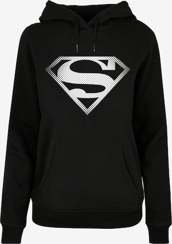 Sweat-shirt 'DC Comics Superman Superheld Spot Logo' F4NT4STIC en noir : devant