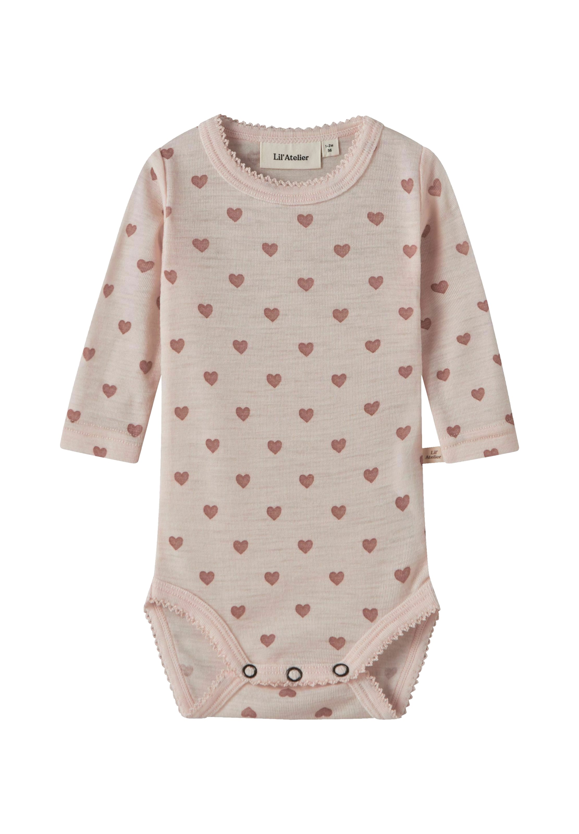NAME IT Rompertje/body 'NBFNoel Nia' in Roze: voorkant