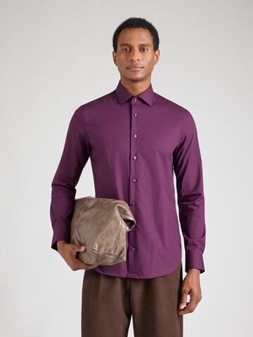 Slim fit Camicia di Michael Kors in lilla: frontale