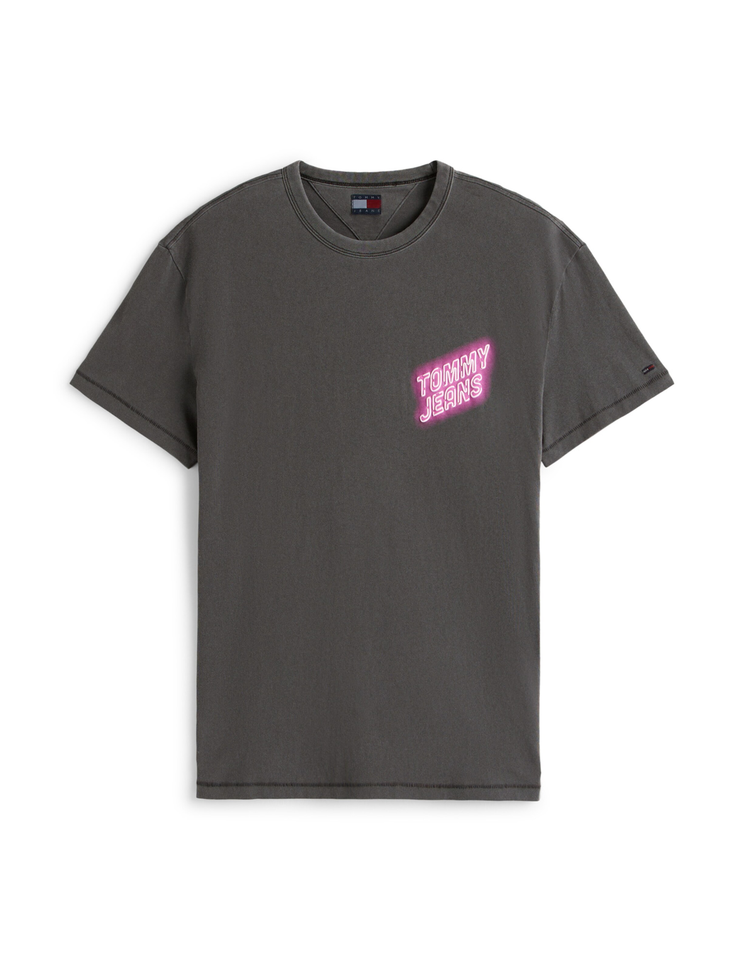 Tommy Jeans Tričko 'NOVELTY FAIR' – černá: přední strana