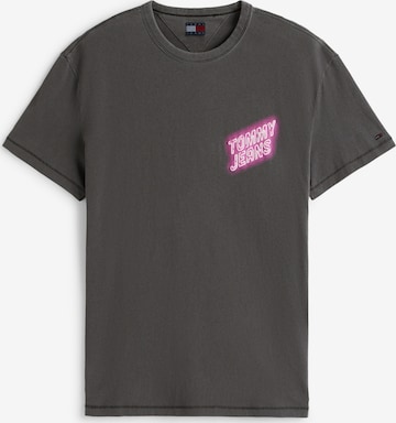 T-Shirt 'NOVELTY FAIR' Tommy Jeans en noir : devant