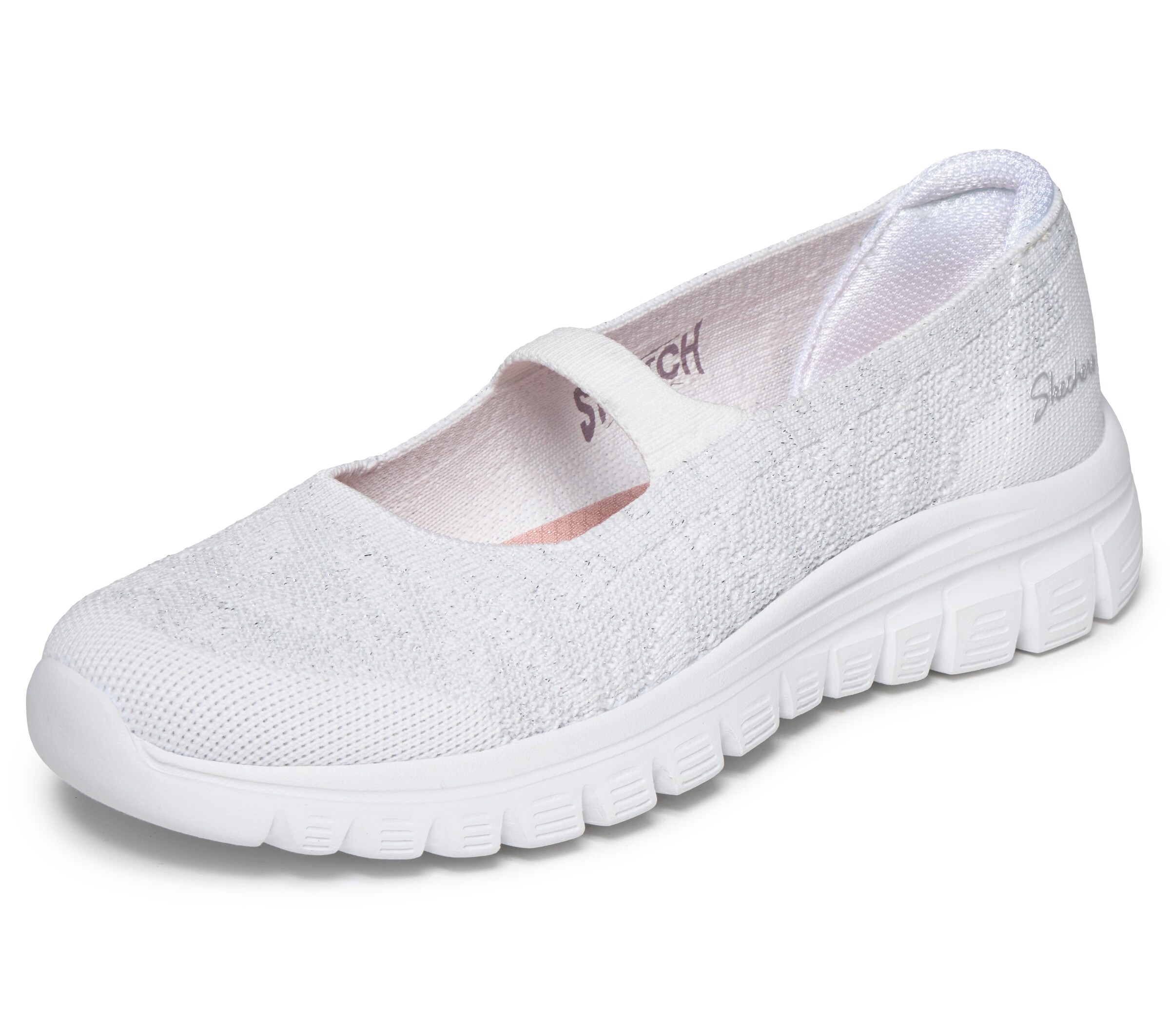 SKECHERS Nizke superge 'GRACEFUL-CHIC MOTION' | bela barva: sprednja stran
