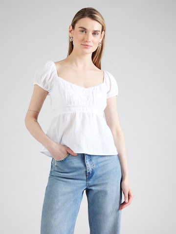 HOLLISTER Blúz 'HERITAGE' - fehér: elől