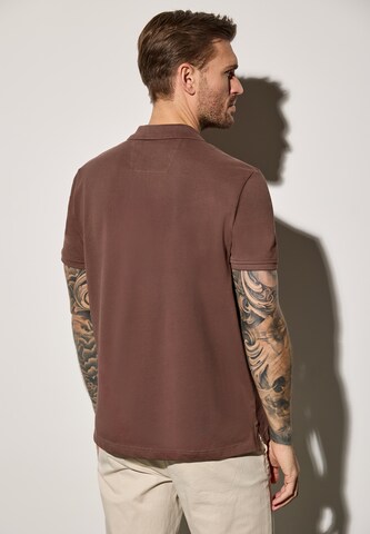 Street One MEN Piquée-Poloshirt in Braun