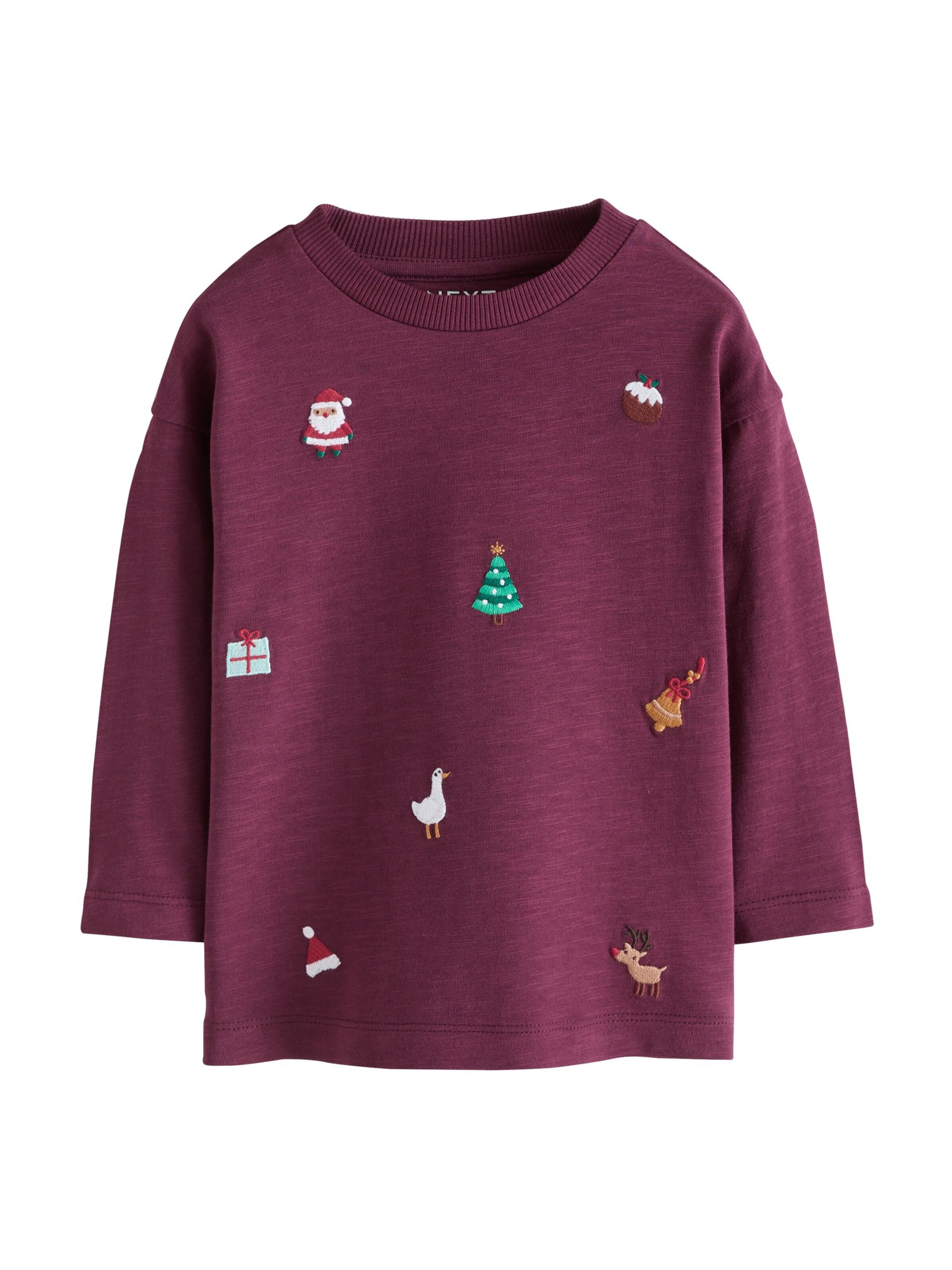 T-Shirt Next en violet : devant