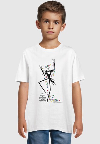 ABSOLUTE CULT T-Shirt 'Nightmare Before Christmas - Lights' in Weiß: Vorderseite