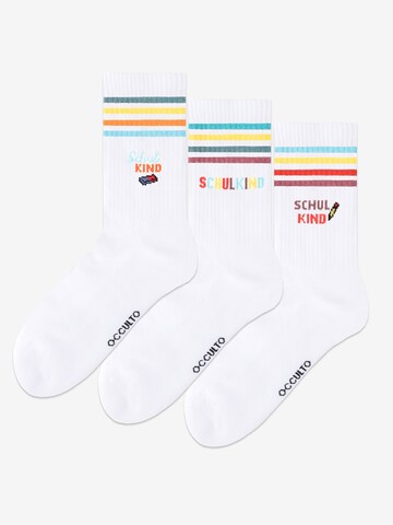 Occulto Socken‌‌‌ in Weiß: Vorderseite