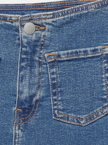 Pull&Bear Wide leg Jeans i blå