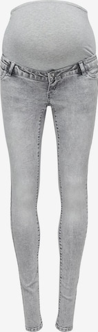 Only Maternity Skinny Jeans 'Rose' in Grey: front