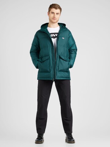 Geacă de iarnă 'Telegraph Mid Jacket 2.0' de la LEVI'S ® pe verde