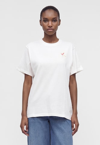 HUGO Shirt 'Vintage Tee_26' in Beige: front