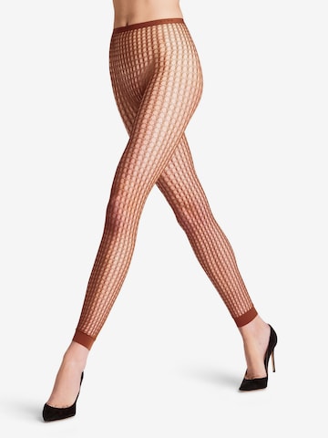 FALKE Leggings 'Wicker Game' in Brown: front