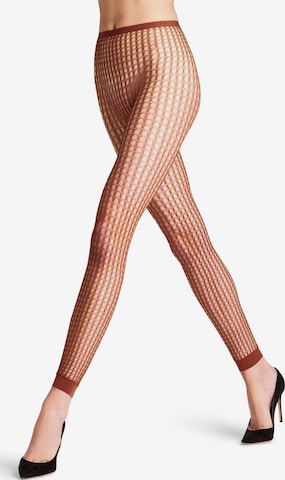 FALKE Slimfit Leggings 'Wicker Game' in Braun: Vorderseite