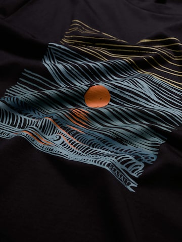 Tricou 'Midwatch' de la Seasalt Cornwall pe negru