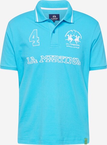 La Martina T-shirt i blå: framsida