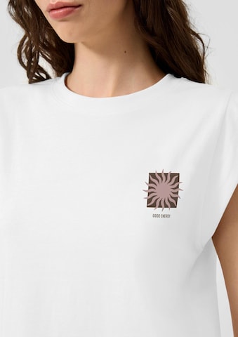 T-shirt QS en blanc