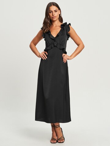 Robe 'THERISE' Sável en noir : devant