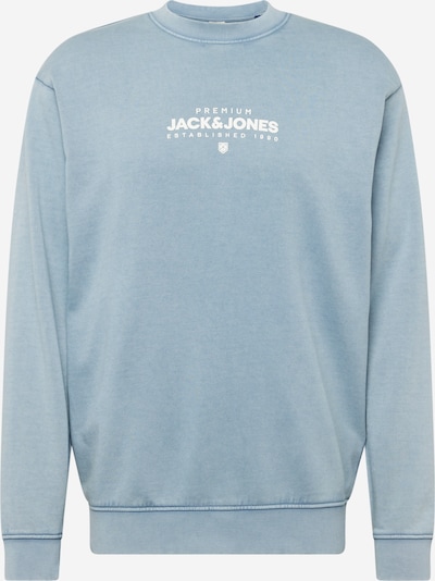 JACK & JONES Sweatshirt 'LAKE' i lyseblå / hvit, Produktvisning