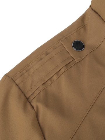 YOUTHUP Between-Season Jacket 'Stehkragen' in Brown