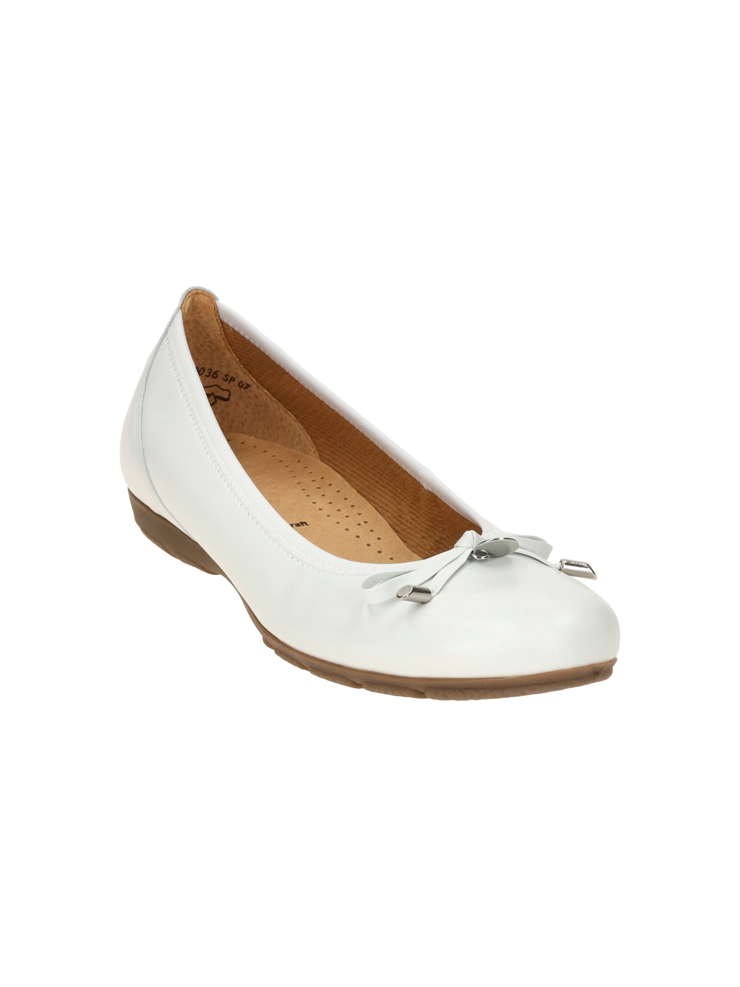 GABOR Ballet Flats in White