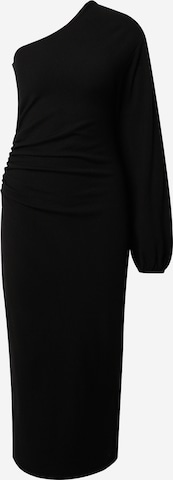 EDITED Kootud kleit 'Phoebe', värv must: eest vaates