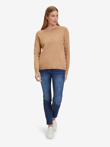 Betty Barclay Strickpullover langarm in Beige
