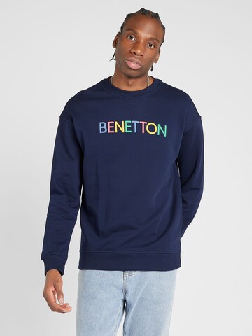 UNITED COLORS OF BENETTON Sweatshirt in Blue: front