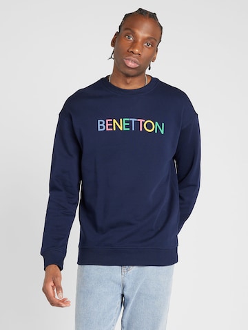 UNITED COLORS OF BENETTON Sweatshirt in Blau: predná strana