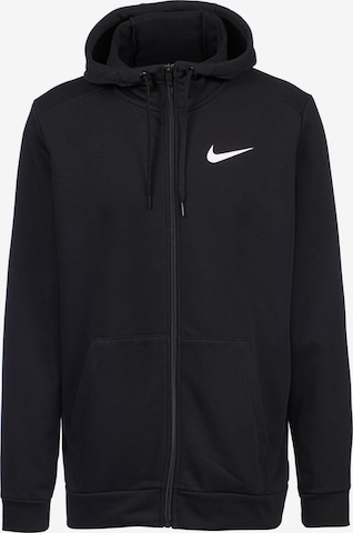 NIKE Sportsweatjacke in Schwarz: predná strana