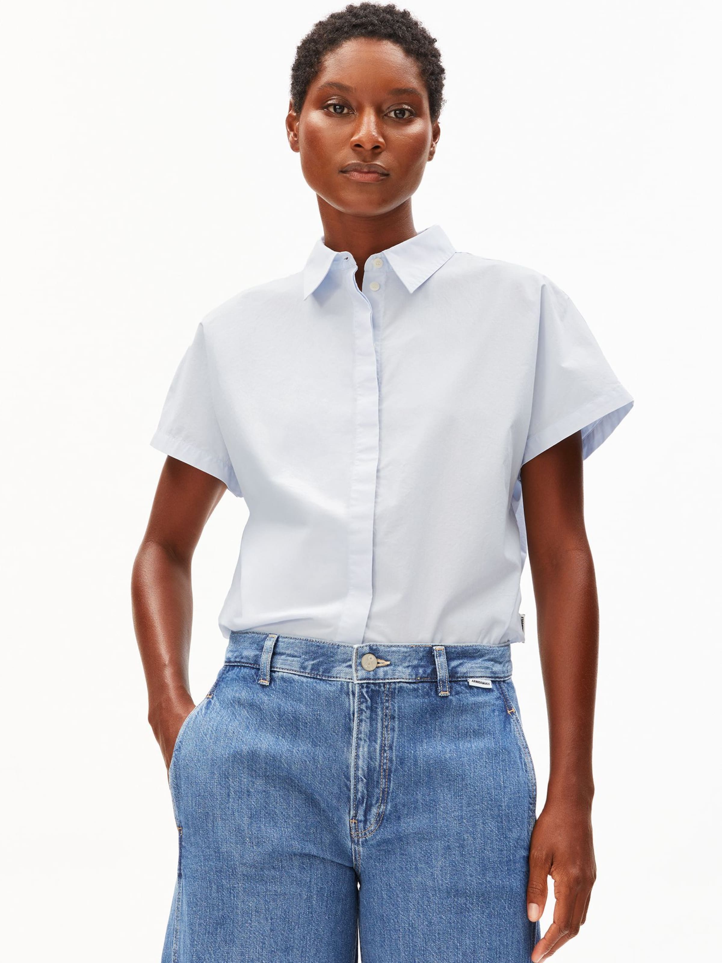 ARMEDANGELS Blouse 'LARISAANA' in Blue: front