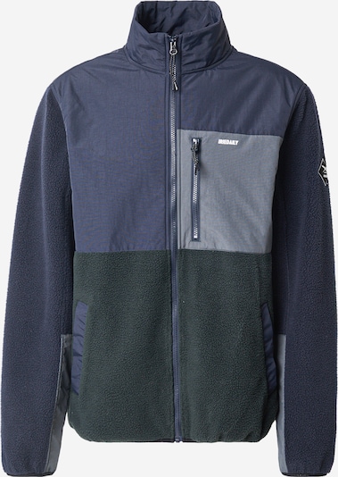 Iriedaily Flis jakna 'Auf Deck' u morsko plava / siva / tamno zelena / bijela, Pregled proizvoda
