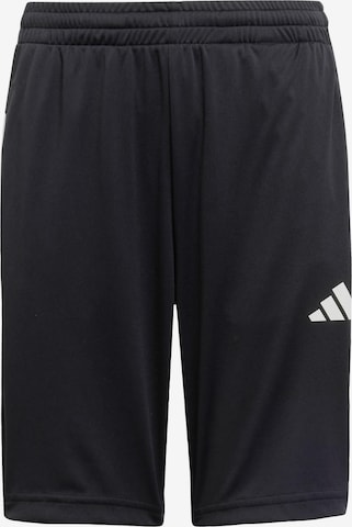 ADIDAS SPORTSWEAR - Pantalón deportivo 'Essentials' en negro: frente