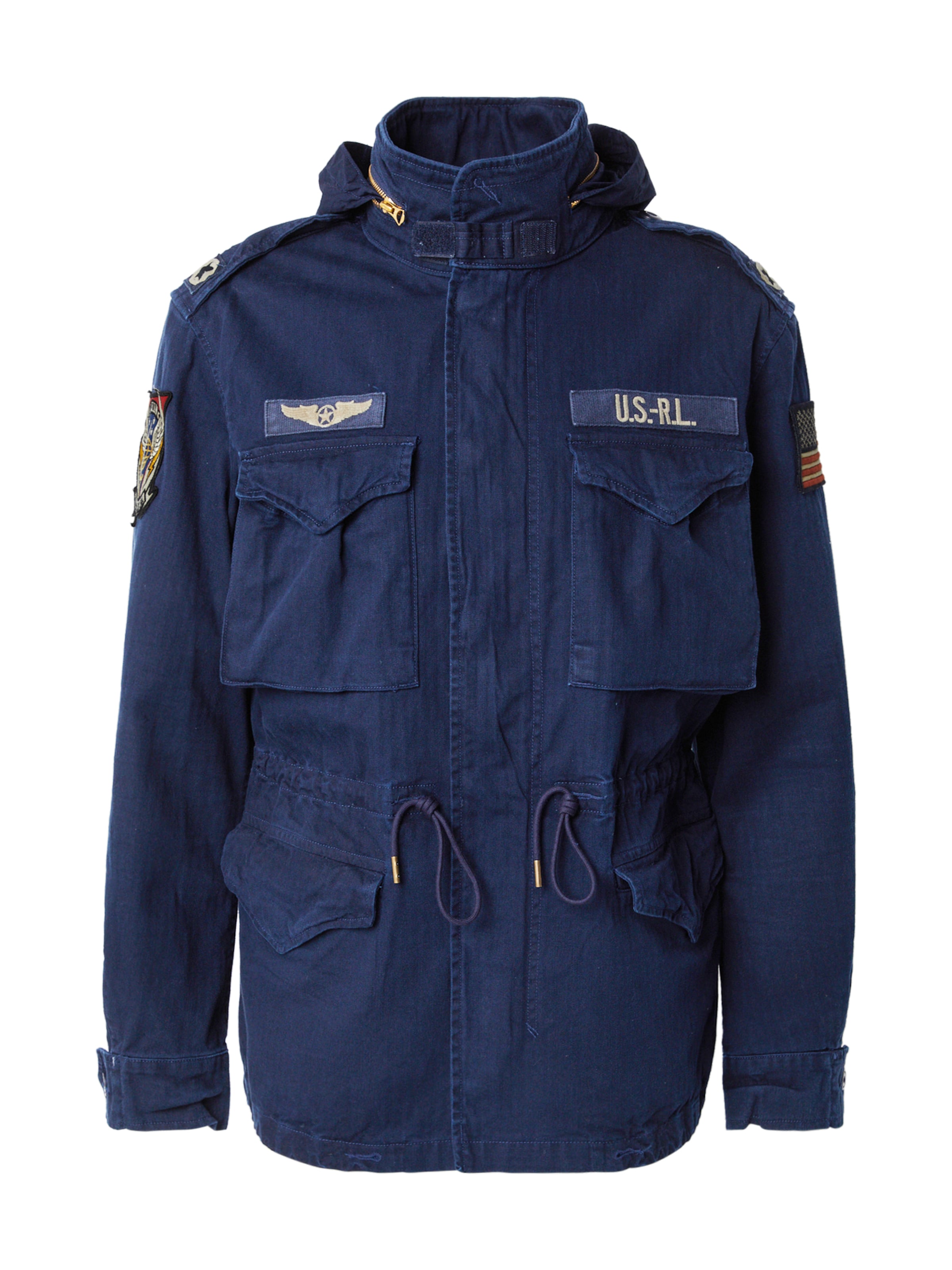 Polo Ralph Lauren Prehodna jakna | modra barva: sprednja stran