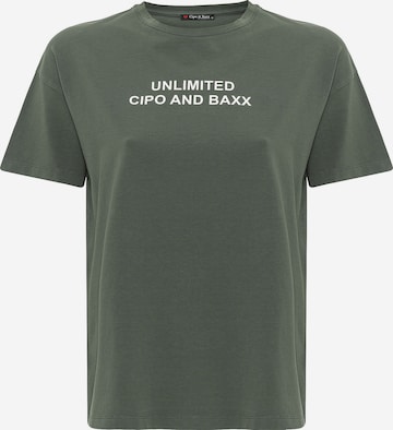 T-shirt 'WT390' CIPO & BAXX en vert : devant