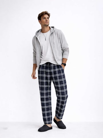 PANTONECLO Pyjamas lang 'Pantoneclo Men's Nightwear Long Pajama' i blå
