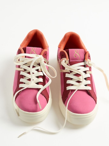 Sneaker bassa di love & roses in rosa