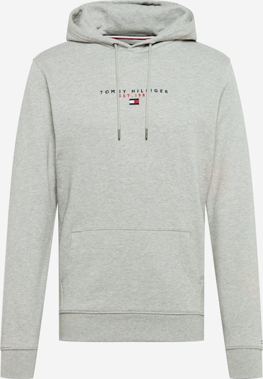 TOMMY HILFIGER Sweatshirt in dunkelblau / graumeliert / melone / weiß, Produktansicht
