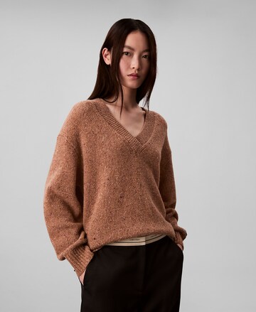 Calvin Klein Jeans Pullover in Braun: Vorderseite