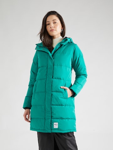 Cappotto outdoor 'Kyte' di Kari Traa in verde: frontale